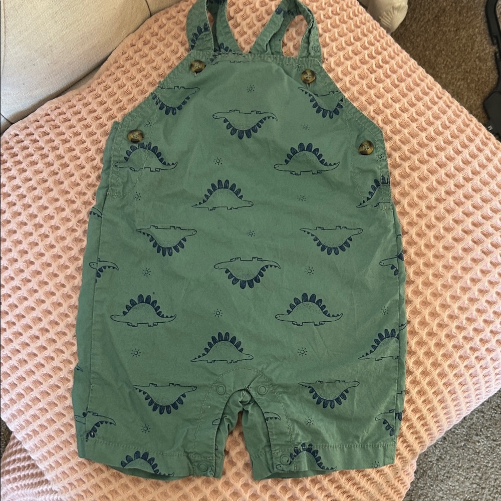 Carter's Blue Dinosaur Baby Romper